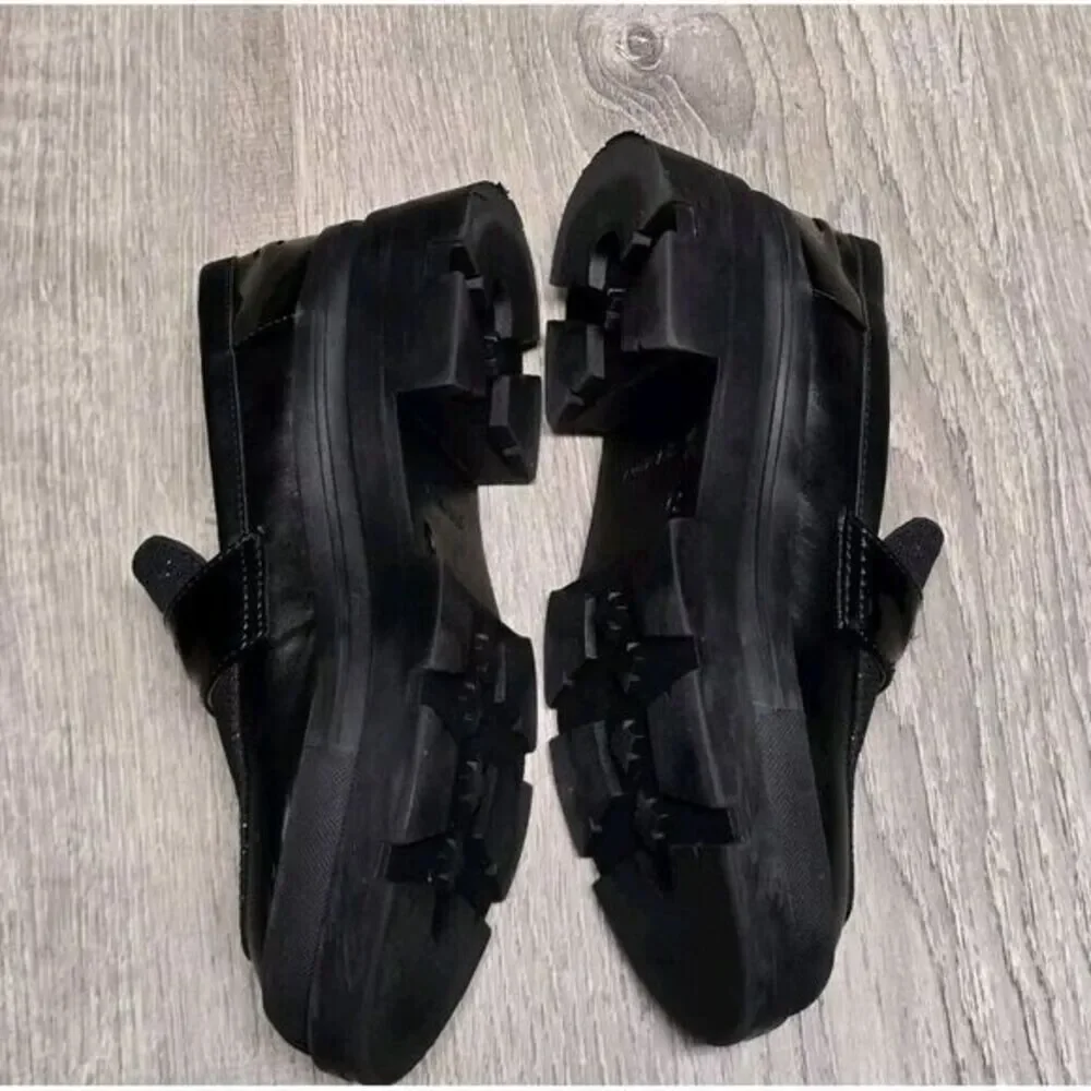Steve‎ Madden Girls Black Glitter Loafers Size 2M